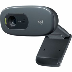 Logitech C270 HD Webcam with noise-reducing mics for video calls - Image 1