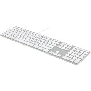 MATIAS WIRED ALUMINUM KEYBOARD W/ NUMERIC KEYPAD FOR MAC SILVER - Image 1