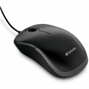 Verbatim Silent Corded Optical Mouse - Black - Image 1