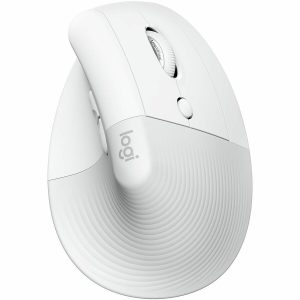 Logitech Lift Vertical Ergonomic Mouse, Wireless, Bluetooth or Logi Bolt USB receiver, Quiet clicks, 4 buttons, Off-white - Image 1
