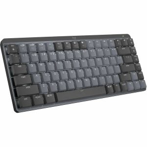 Logitech MX Mechanical Mini Minimalist Wireless Illuminated Keyboard, Clicky Switches, Bluetooth, Graphite - Image 1