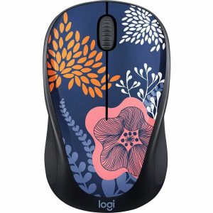 Logitech Design Collection Limited Edition Wireless Mouse with Colorful Designs - USB Unifying Receiver, 12 months AA Battery Life, Portable & Lightweight, Easy Plug & Play with Universal Compatibility - FOREST FLORAL - Image 1