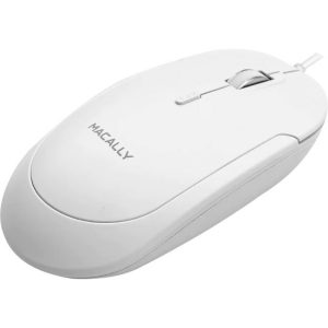 Macally USB-C Optical Quiet Click Mouse for Mac/PC White (UCDYNAMOUSEW) - Image 1