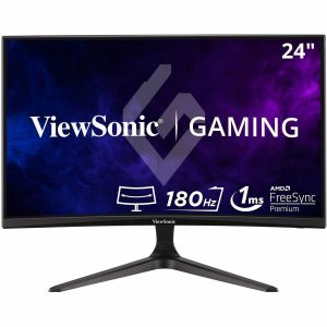 ViewSonic OMNI VX2418C 24 Inch 1080p 1ms 165Hz Curved Gaming Monitor with AMD FreeSync Premium, Eye Care, HDMI and DisplayPort - Image 1