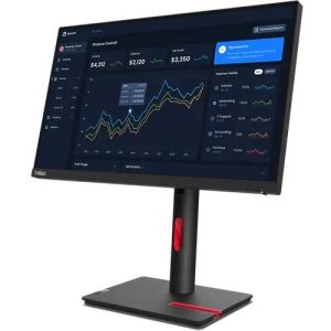 Lenovo ThinkVision T22i-30 22" Class Full HD LED Monitor - 16:9 - Raven Black - Image 1