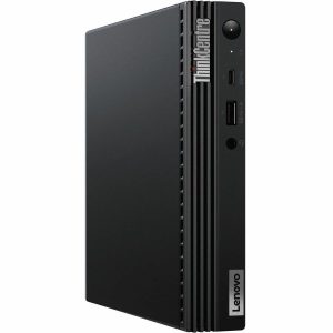 Lenovo ThinkCentre M75q Gen 2 11JN0098US Desktop Computer - AMD Ryzen 7 PRO 5750GE - 32 GB - 512 GB PCI Express NVMe SSD - Tiny - Black - Image 1