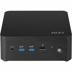 MSI Cubi NUC 1M CUBI NUC 1MG-011US Desktop Computer - Intel Core 3 100U - 8 GB - 500 GB SSD - Black - Image 1