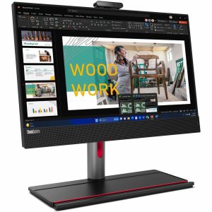 Lenovo ThinkCentre M90a Gen 5 12SH0028US All-in-One Computer - Intel Core i7 14th Gen i7-14700 - vPro Technology - 16 GB - 512 GB SSD - 23.8" Full HD - Desktop - Black - Image 1