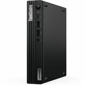 Lenovo ThinkCentre M75q Gen 5 12RQ001MUS Desktop Computer - AMD Ryzen 5 PRO 8500GE - 32 GB - 512 GB SSD - Tiny - Black - Image 1
