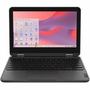 Lenovo 500e Chromebook Gen 4s 83L40001US 11.6" Touchscreen Convertible 2 in 1 Chromebook - HD - 60 Hz - Intel N-Series N100 - 8 GB - 64 GB Flash Memory - English Keyboard - Gray - Image 1