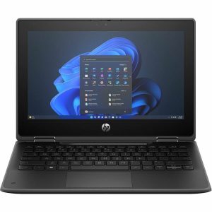 HP Fortis Flip G1i 11.6" Touchscreen Convertible 2 in 1 Notebook - HD - Intel N-Series N150 - 8 GB - 128 GB Flash Memory - English Keyboard - Jet Black - Smart Buy - Image 1