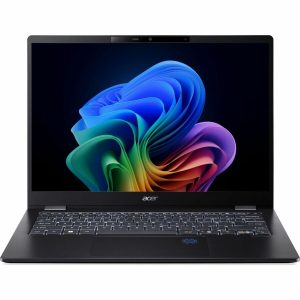 Acer TravelMate P6 14 AI P614-54 TMP614-54-71DA 14" Copilot+ PC Notebook - WQXGA+ - 120 Hz - Intel Core Ultra 7 268V - 32 GB - 1 TB SSD - English Keyboard - Black - Image 1