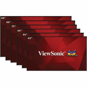 ViewSonic CDE75G3 75 Inch 4K UHD OS-Free Commercial Display with 500-nit Brightness, 1200:1 Contrast Ratio, 10W Dual Speakers, HDMI, USB C, VGA, and USB Inputs - Image 1