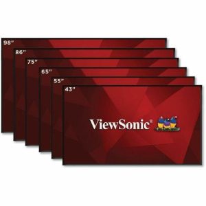 ViewSonic CDE55G3 55 Inch 4K UHD OS-Free Commercial Display with 500-nit Brightness, 1200:1 Contrast Ratio, 10W Dual Speakers, HDMI, USB C, VGA, and USB Inputs - Image 1