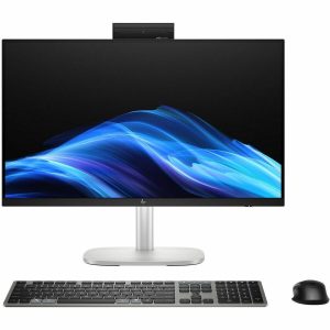 HP EliteStudio 8 AiO G1i All-in-One Computer - Intel Core Ultra 5 235 - vPro Technology - 16 GB - 512 GB SSD - 23.8" Full HD Touchscreen - Desktop - Pike Silver - Image 1