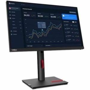 Lenovo ThinkVision T22i-30 22" Class Full HD LED Monitor - 16:9 - Raven Black - Image 1