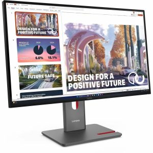 Lenovo ThinkVision P27QD-40 27" Class WQHD LED Monitor - 16:9 - Raven Black - Image 1